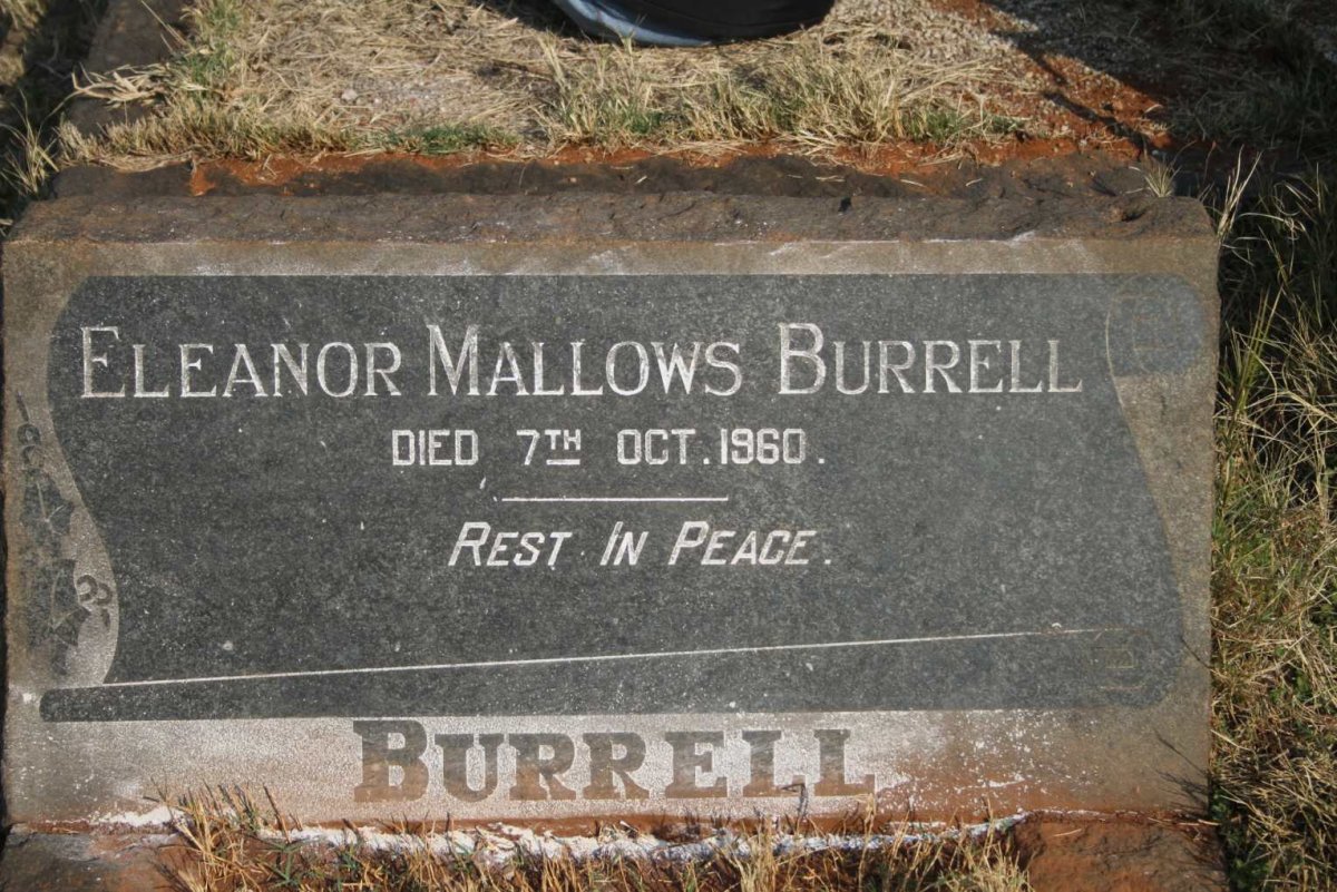 BURRELL Eleanor Mallows -1960