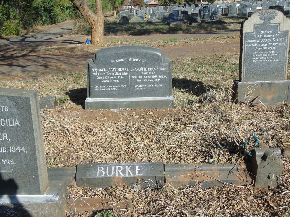 BURKE Michael 1899-1944 &amp; Charlotte Erna KULZ 1904-1960