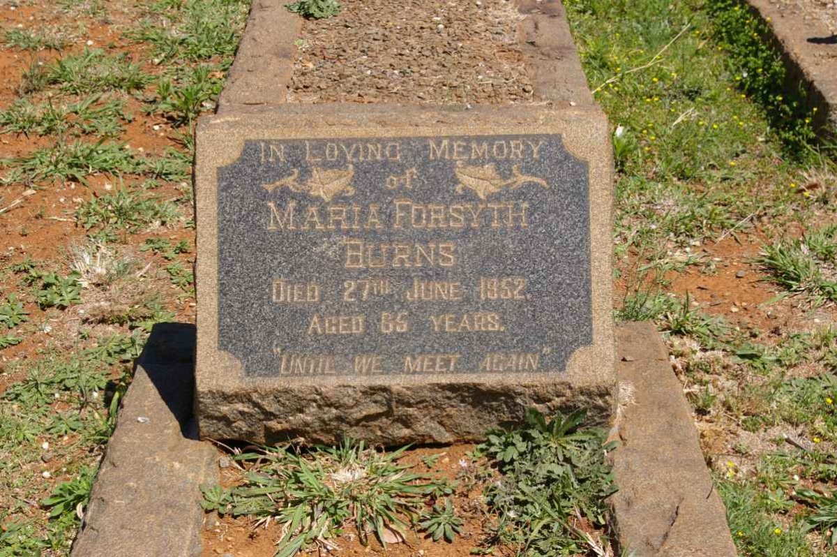 BURNS Maria Forsyth -1952