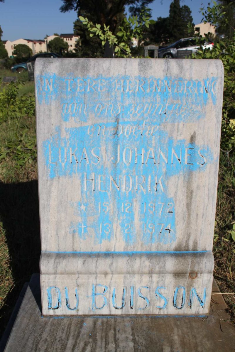 BUISSON Lukas Johannes Hendrik, du 1972-1974