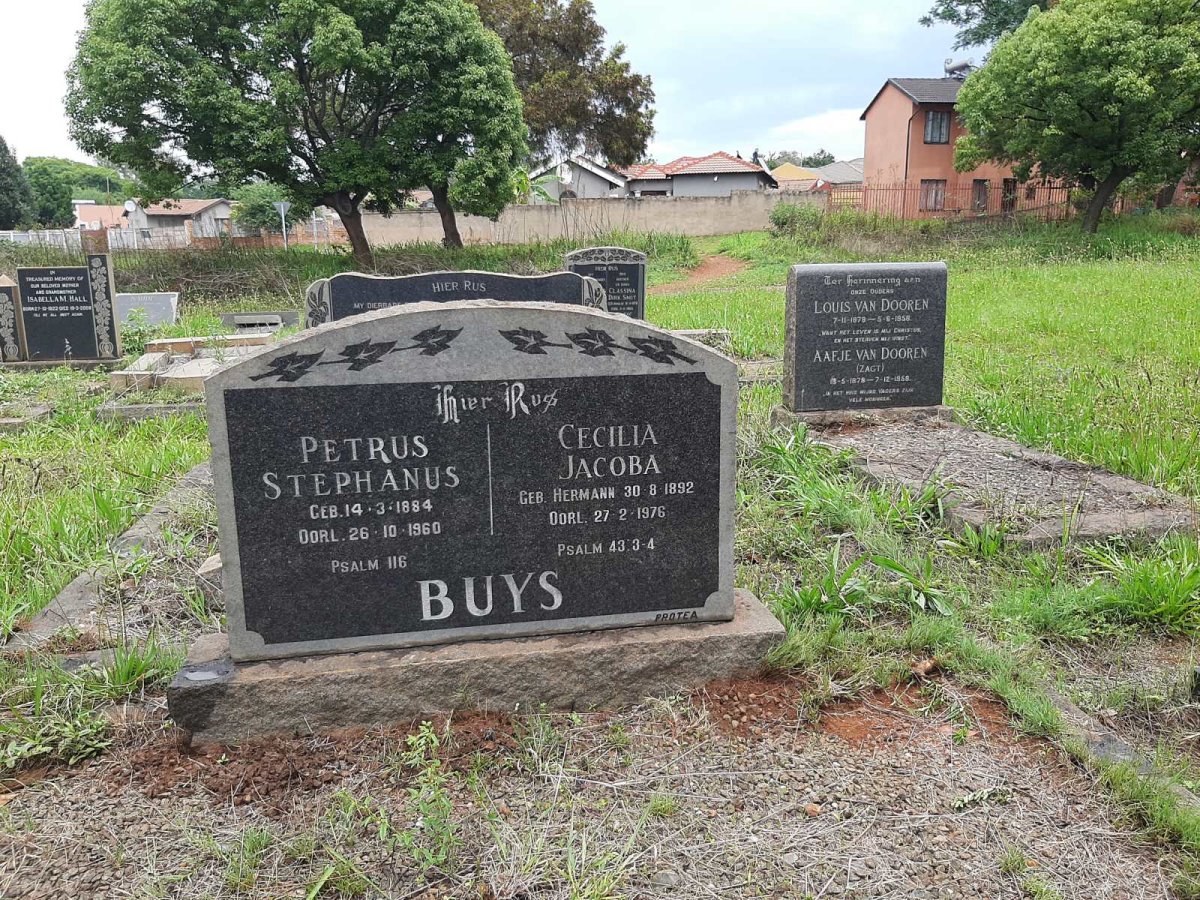 BUYS Petrus Stephanus 1884-1960 &amp; Cecilia Jacoba HERMANN 1892-1976