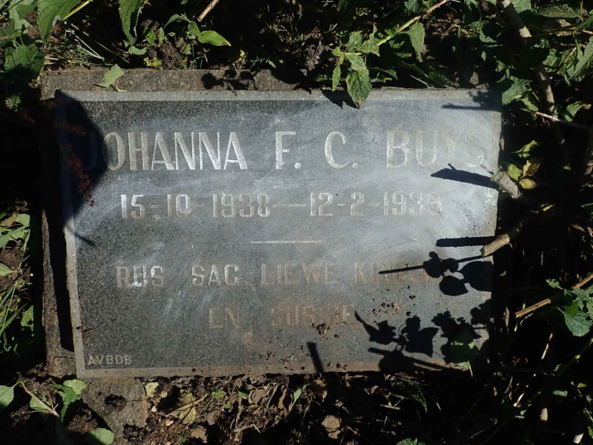 BUYS Johanna F.C. 1938-1939