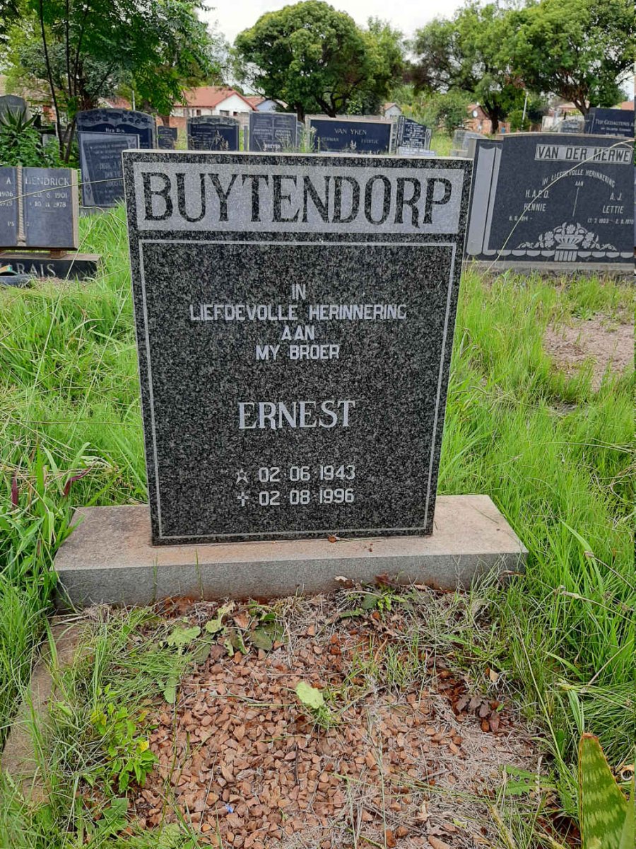 BUYTENDORP Ernest 1943-1996