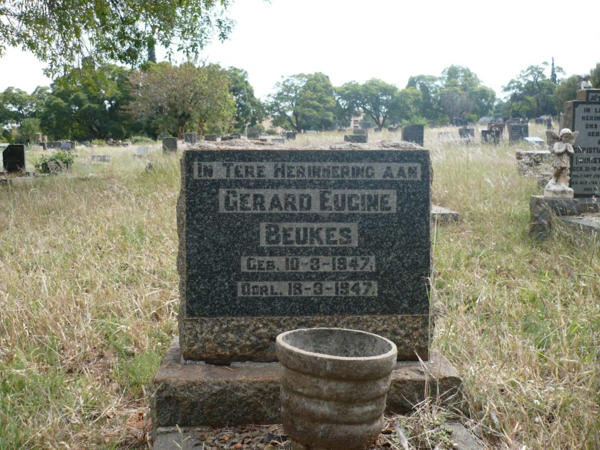 BEUKES Gerard Eugine 1947-1947