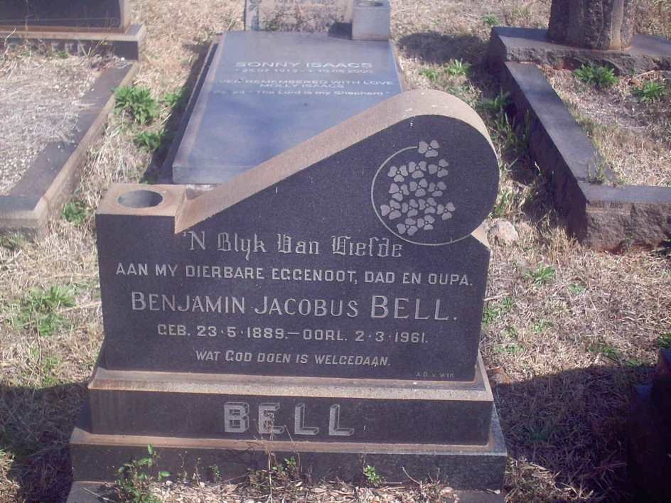 BELL Benjamin Jacobus 1889-1961