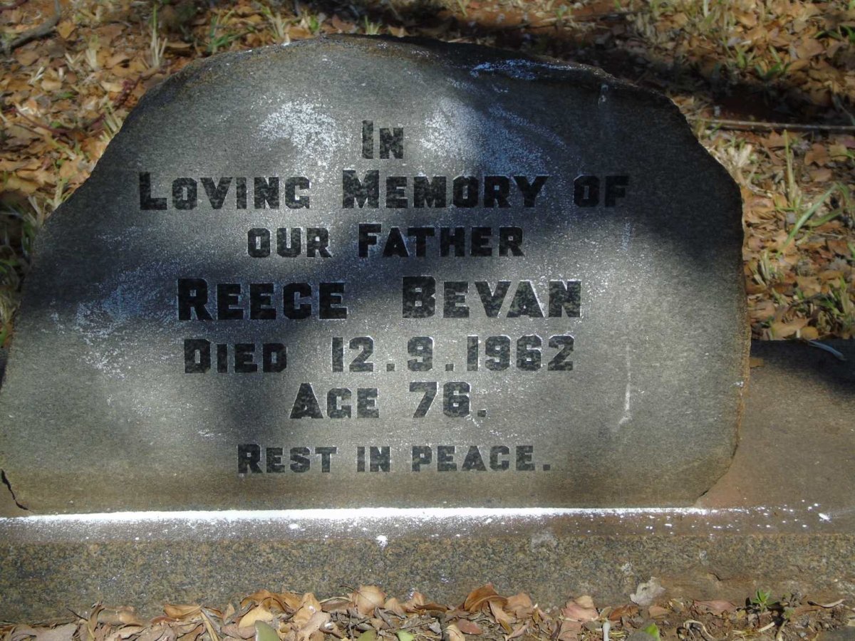 BEVAN Reece -1962