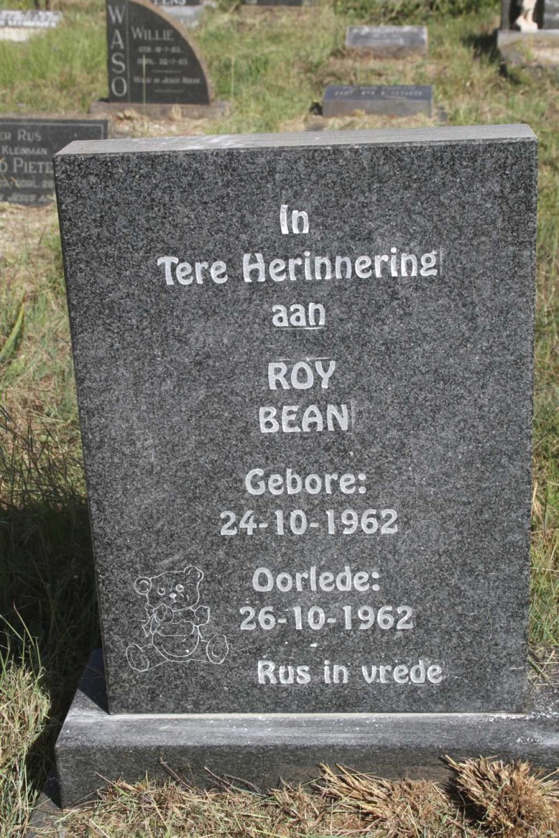 BEAN Roy 1962-1962