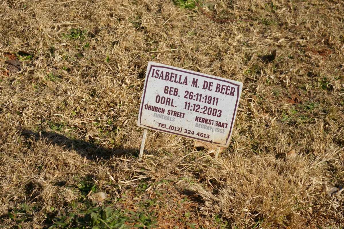 BEER Isabella M., de 1911-2003
