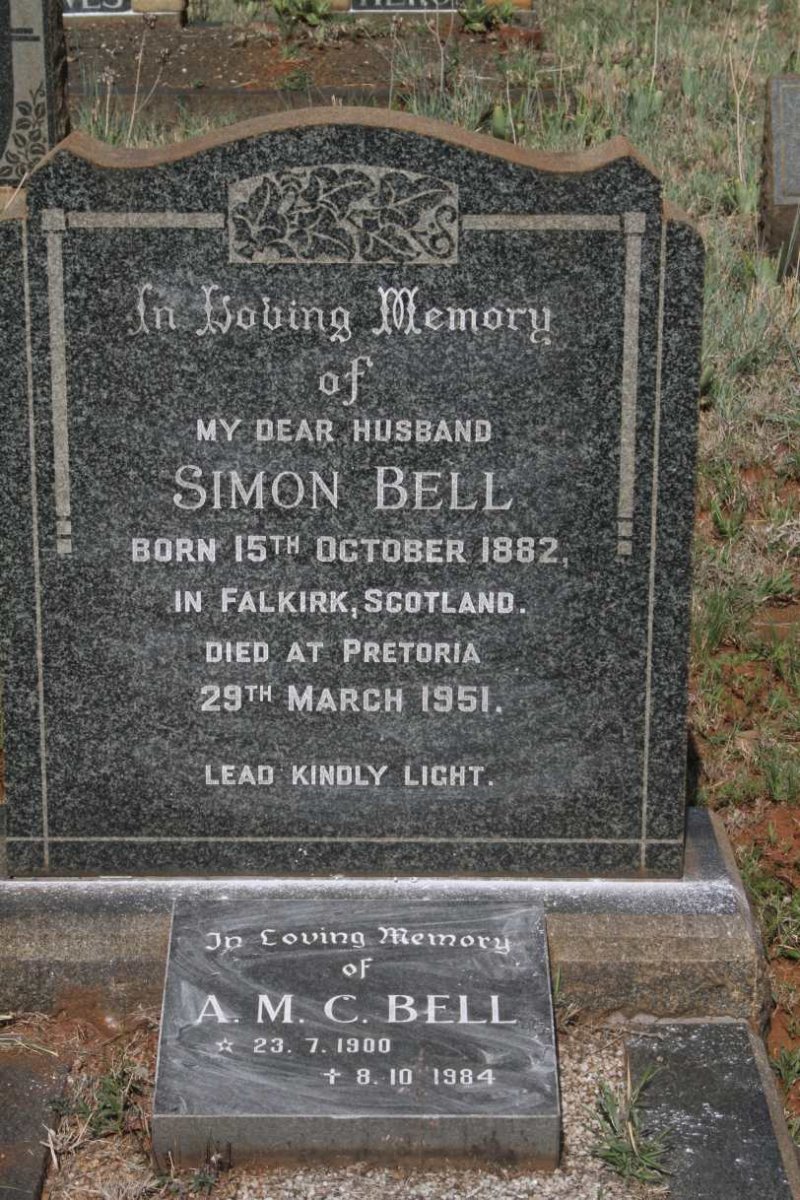 BELL Simon 1882-1951 & A.M.C. 1900-1984