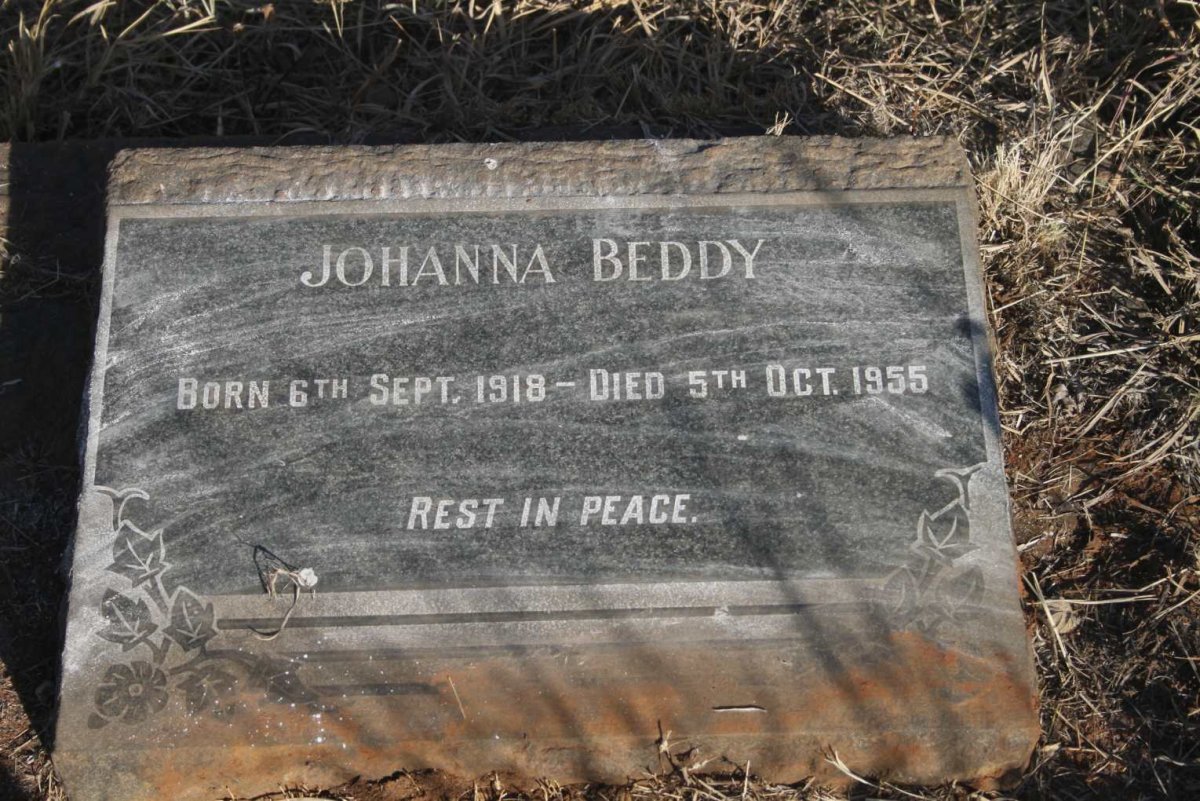 BEDDY Johanna 1918-1955