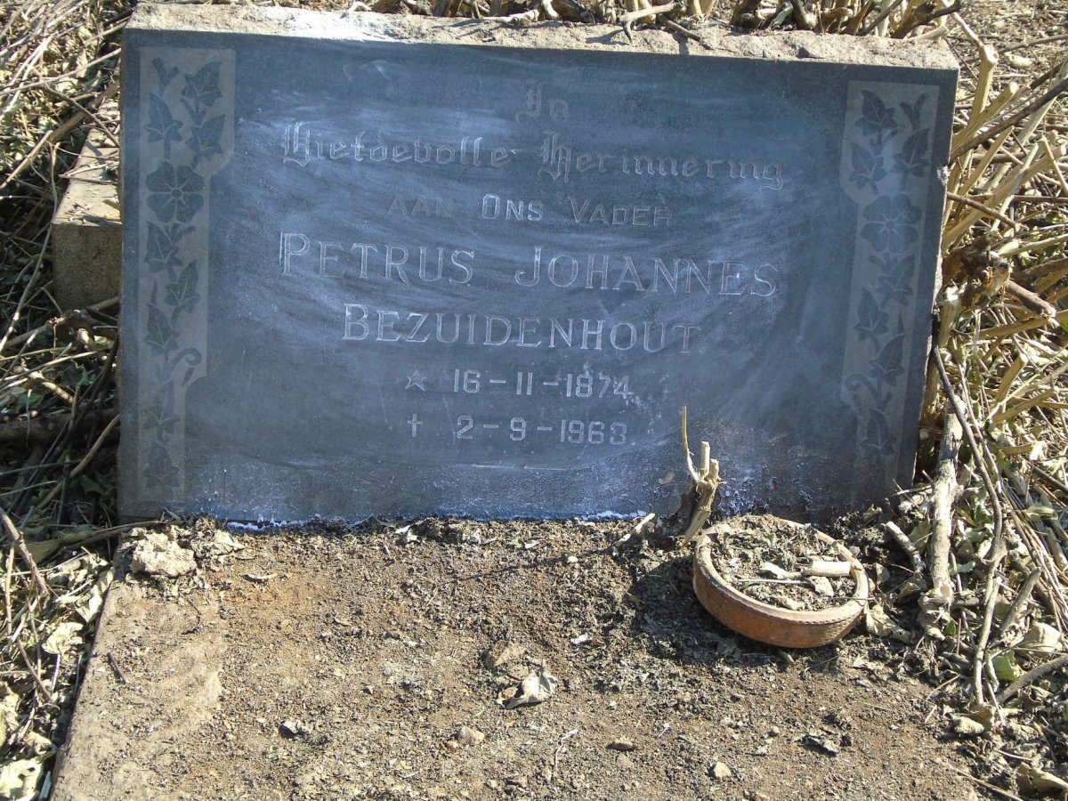 BEZUIDENHOUT Petrus Johannes 1874-1963
