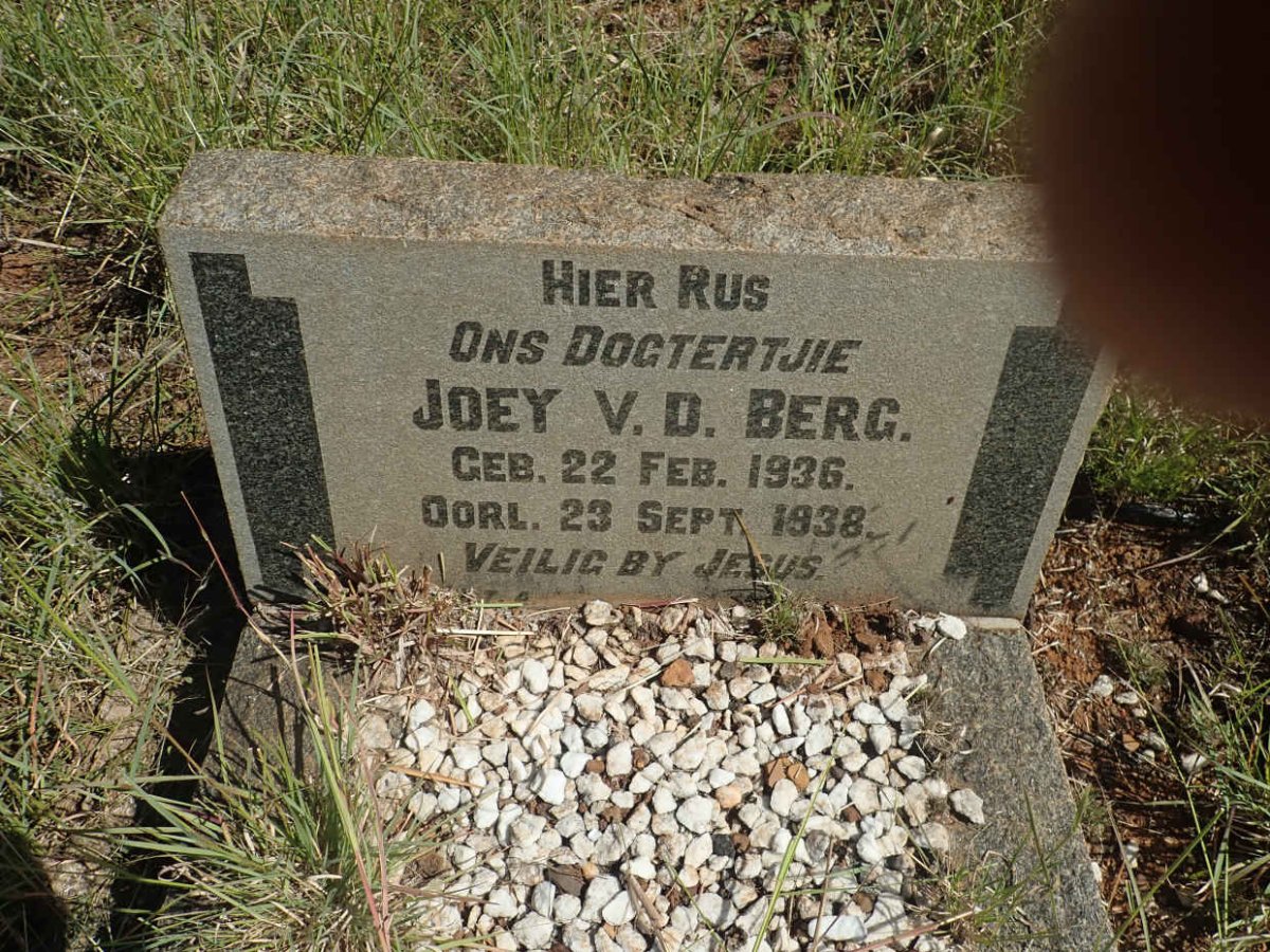 BERG Joey, v.d. 1936-1938