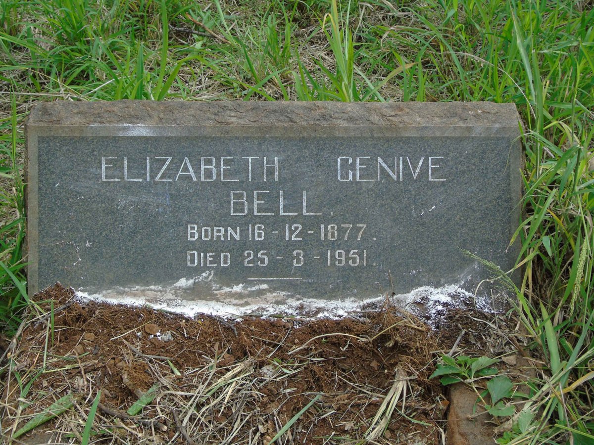 BELL Elizabeth Genive 1877-1951