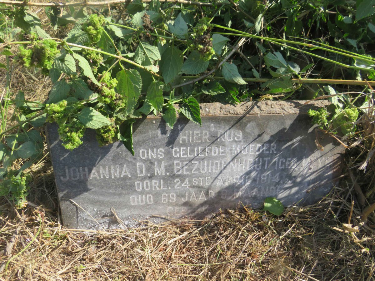 BEZUIDENHOUT Johanna D.M. nee MEYER -1914