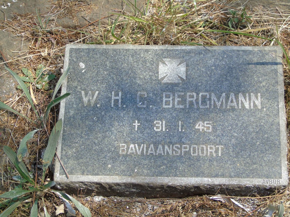 BERGMANN W.H.C. -1945