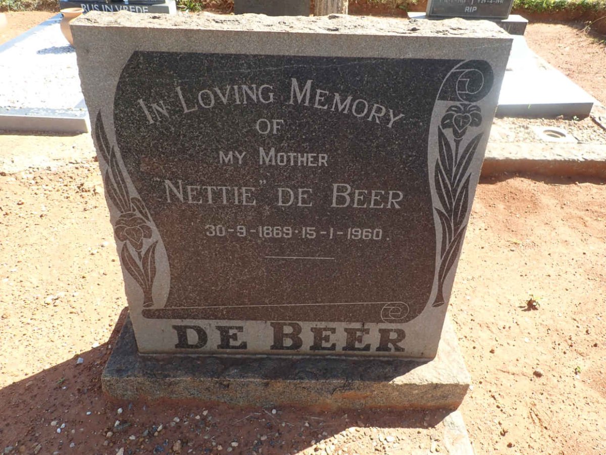 BEER Nettie, de 1869-1960