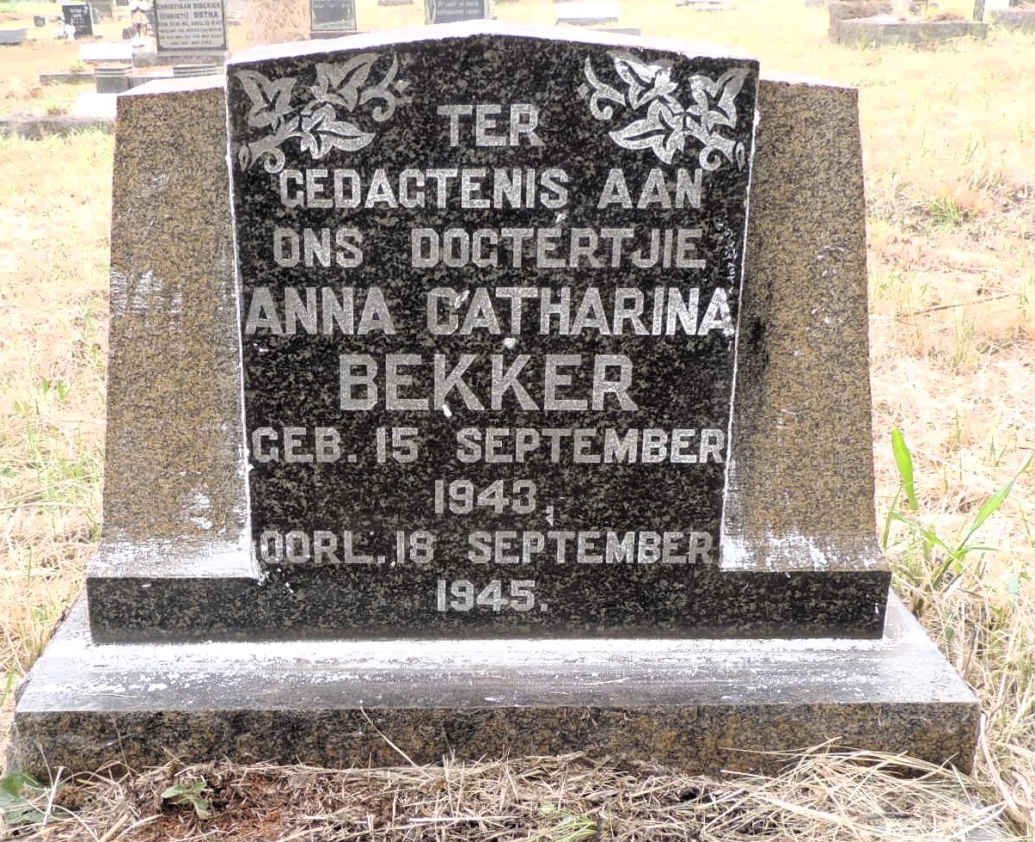 BEKKER Anna Catharina 11943-1945