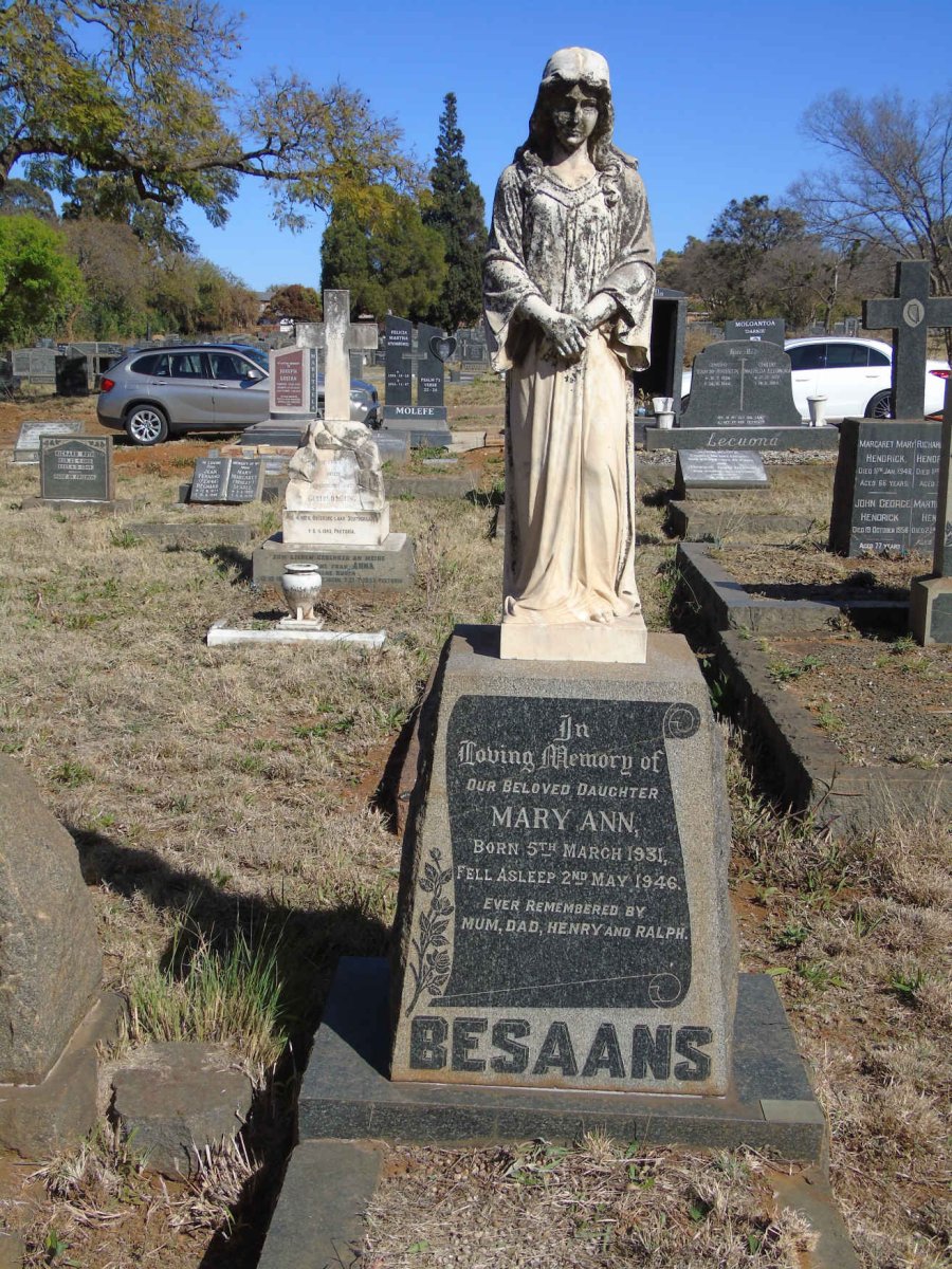 BESAANS Mary Ann 1931-1946 