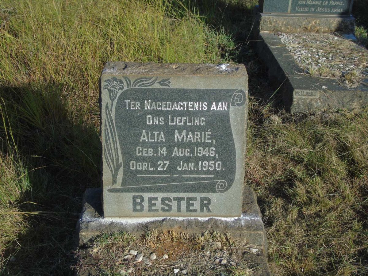 BESTER Alta Marie 1946-1950