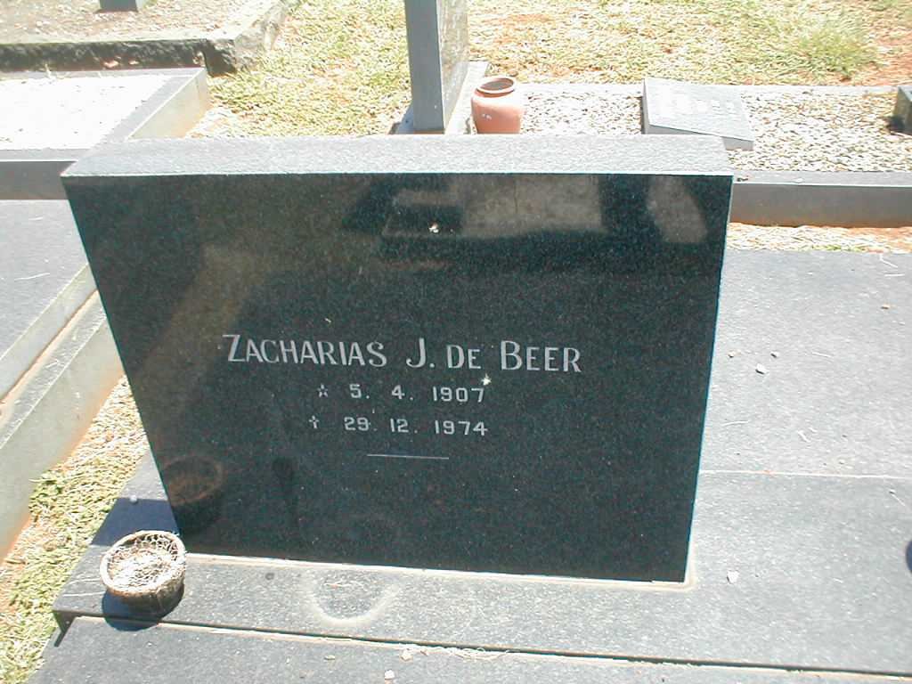 BEER Zacharias J., de 1907-1974
