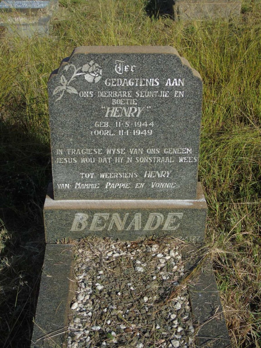 BENADE Henry 1944-1949