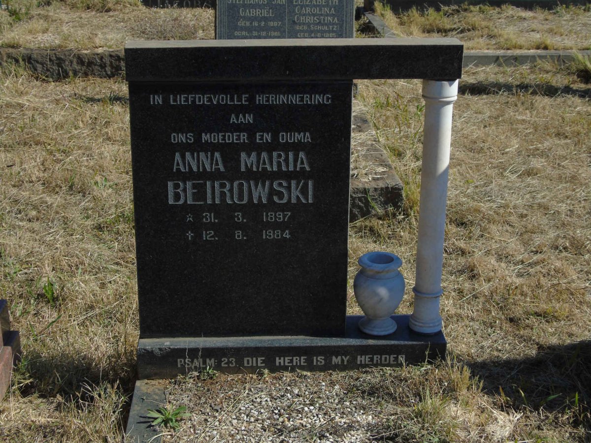 BEIROWSKI Anna Maria 1897-1984