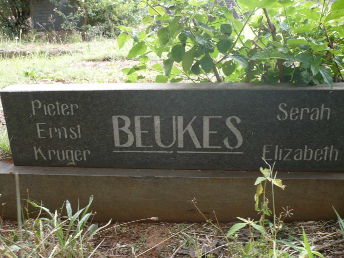 BEUKES Pieter Ernst &amp; Serah Elizabeth