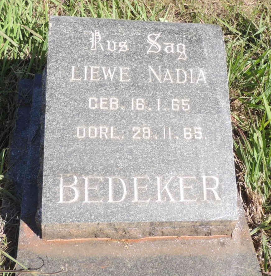 BEDEKER Nadia 1965-1965