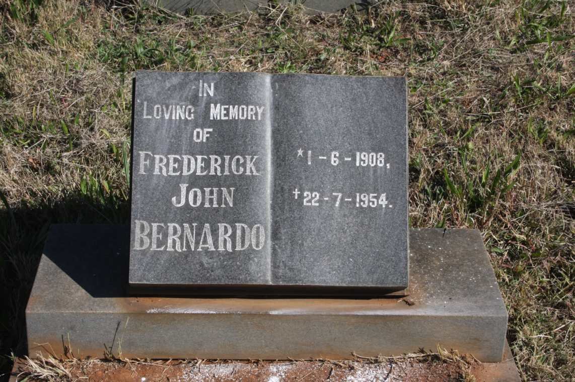 BERNARDO Frederick John 1908-1954