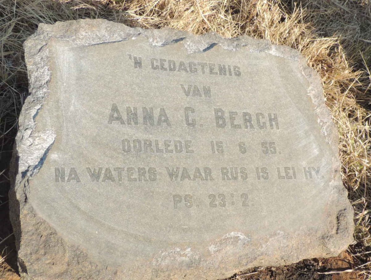 BERGH Anna C. -1955