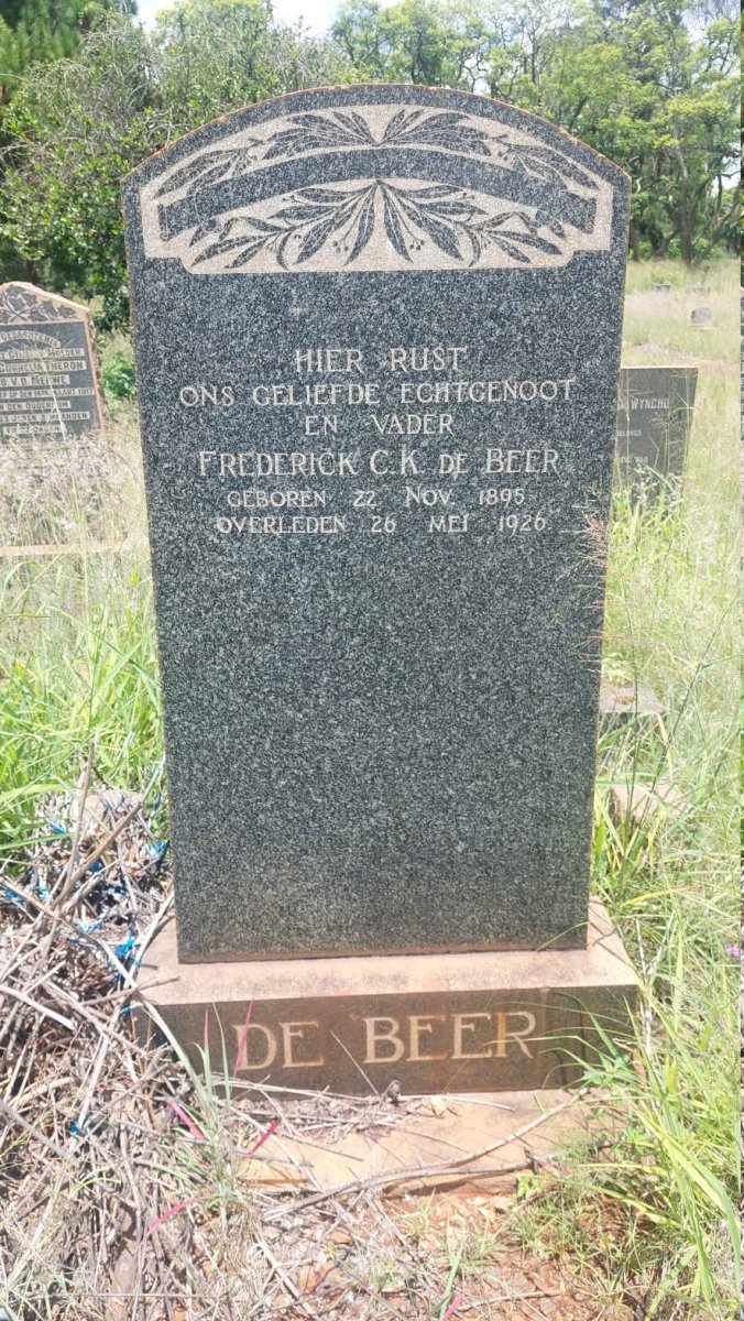 BEER Frederick C.K., de 1895-1926