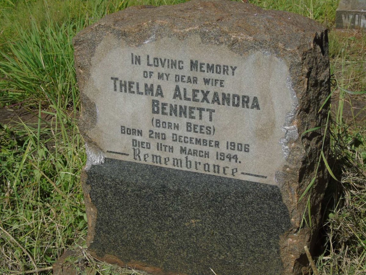 BENNETT Thelma Alexandra nee BEES 1906-1944