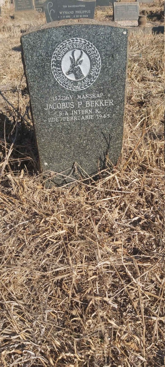 BEKKER Jacobus P. -1945