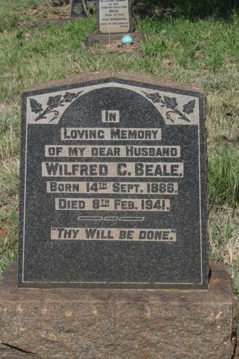 BEALE Wilfred C. 1886-1941