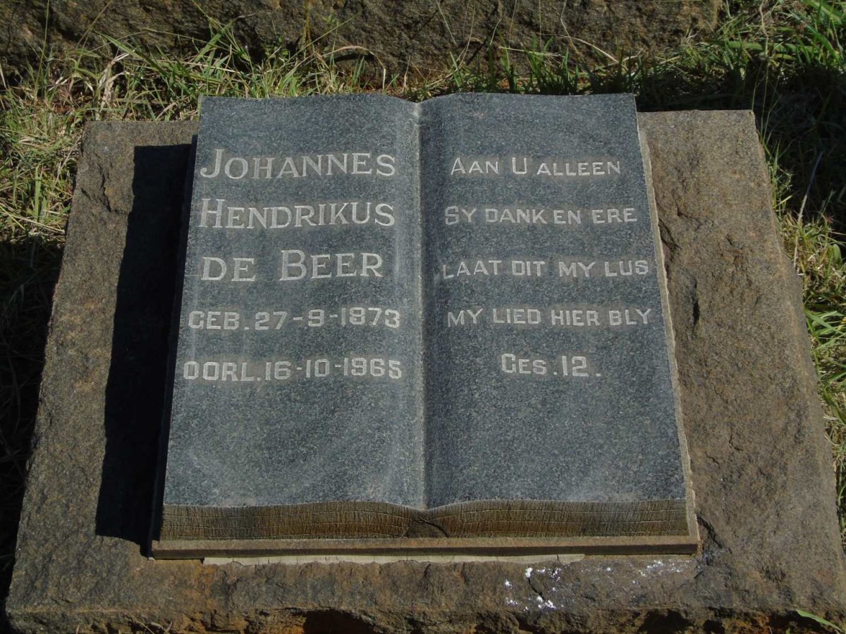 BEER Johannes Hendrikus, de 1873-1965