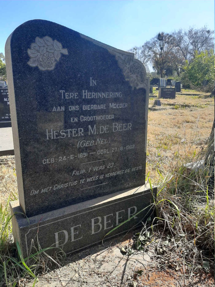 BEER Hester M., de nee NEL 1891-1962