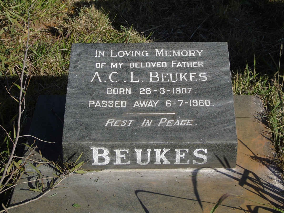 BEUKES A.C.L. 1907-1960