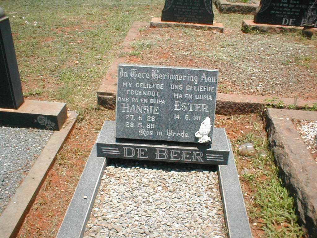 BEER Hansie, de 1928-1989 &amp; Ester 1930-?