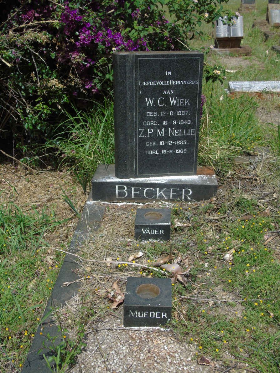 BECKER W.C. 1887-1943 :: BECKER Z.P.M 1883-1969
