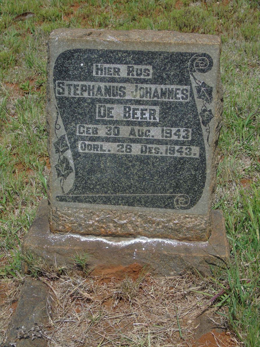BEER Stephanus Johannes, de 1943-1943