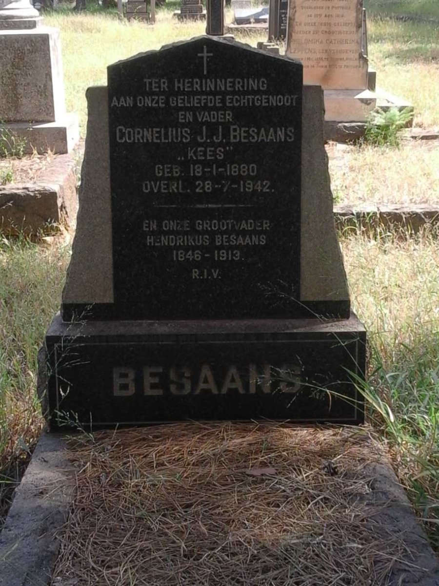 BESAANS Hendrikus 1846-1913 :: BESAANS Cornelius J.J. 1880-1942