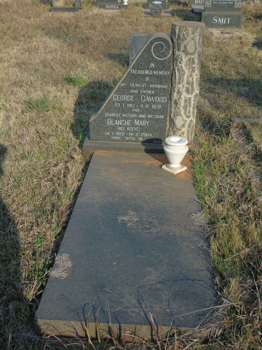CAWOOD George 1917-1970 &amp; Blanche Mary KEEVES 1922-2004