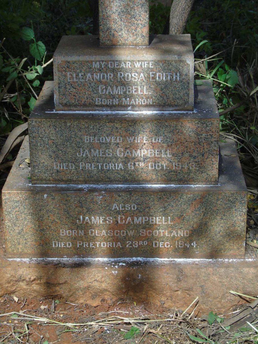 CAMPBELL James -1944 & Eleanor Rosa Edith MAHON -1943