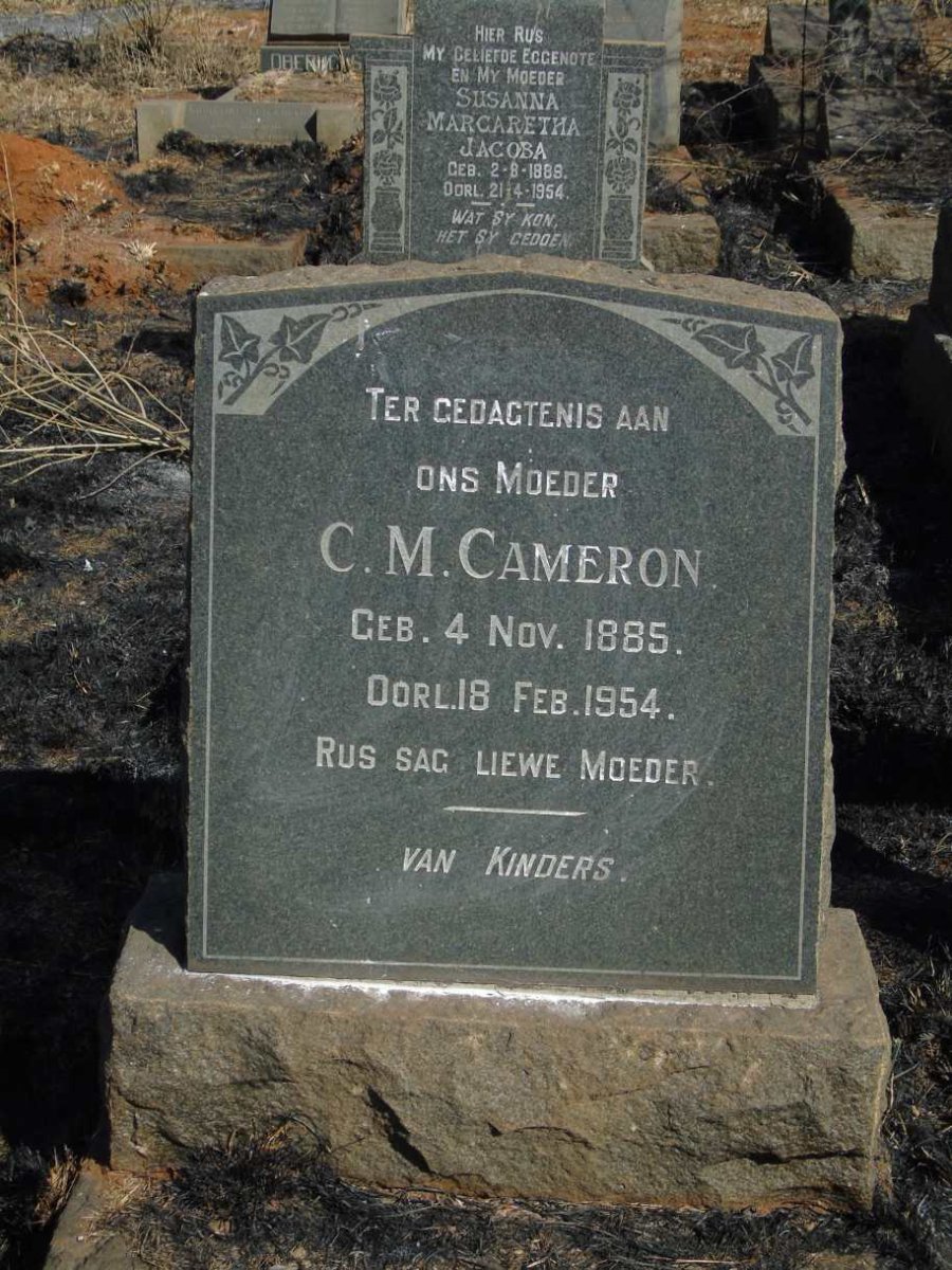 CAMERON C.S. 1885-1954
