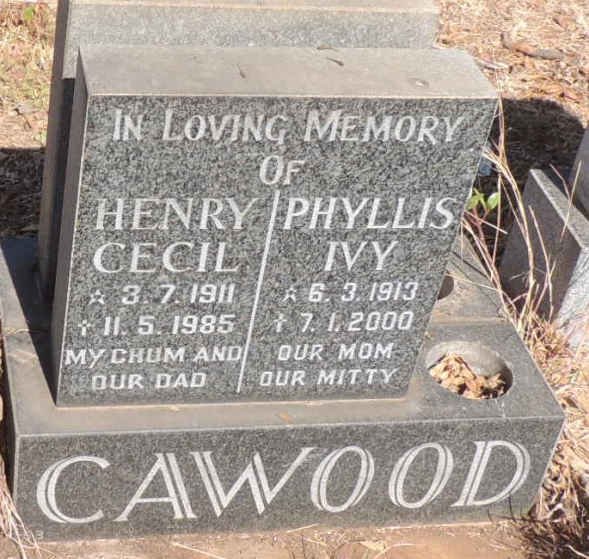 CAWOOD Henry Cecil 1911-1985 & Phyllis Ivy 1913-2000
