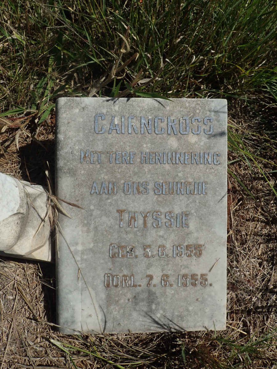 CAIRNCROSS Thyssie 1955-1955