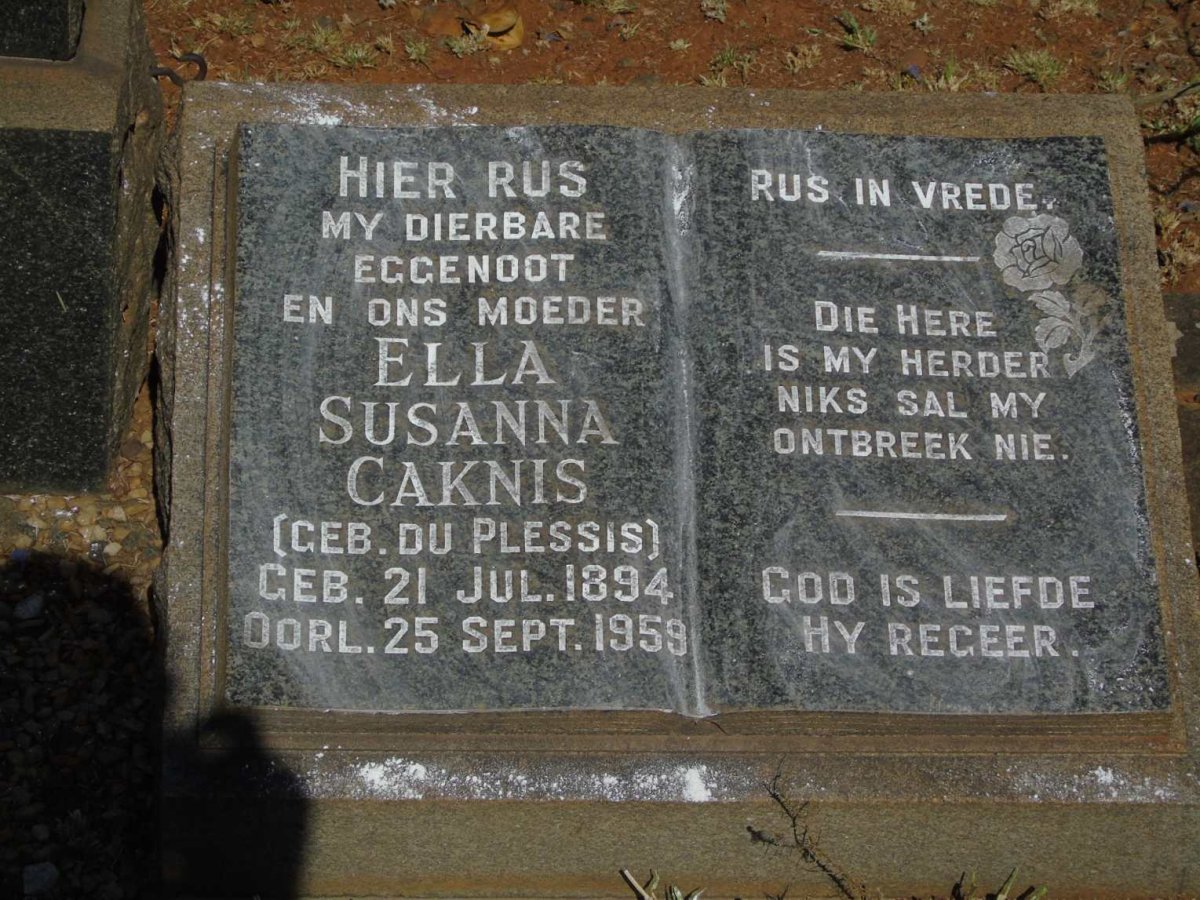 CAKNIS John 1895-1993 & Ella Susanna DU PLESSIS 1894-1959_2