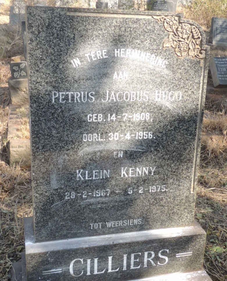 CILLIERS Petrus Jacobus Hugo 1908-1956 :: CILLIERS Kenny 1967-1975
