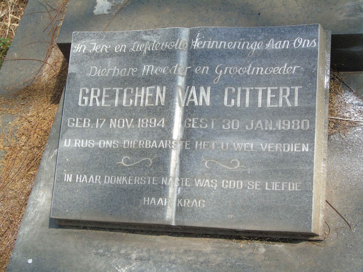 CITTERT Gretchen, van 1894-1980