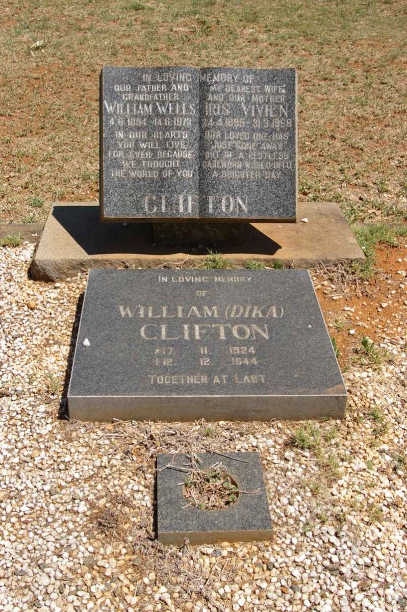 CLIFTON William Wells 1891-1973 & Iris Vivien 1895-1966 :: CLIFTON William 1924-1944 _1